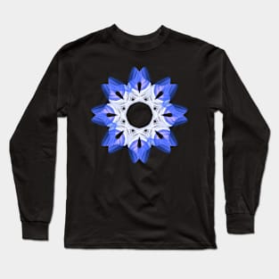 Blue mandala Long Sleeve T-Shirt